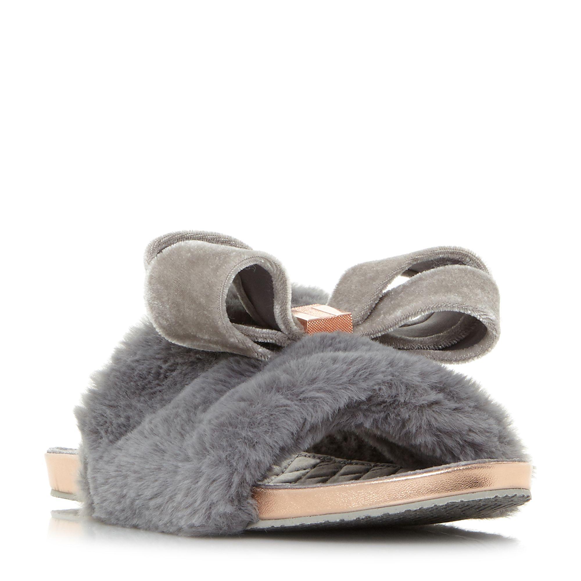 ted baker fur slippers