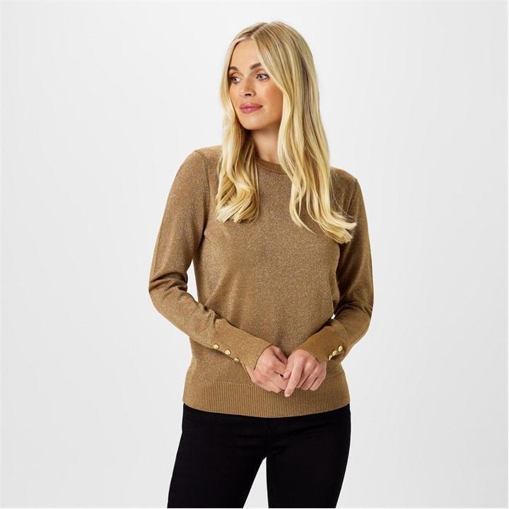 Biba Shimmer Jumper in Natural Lyst UK