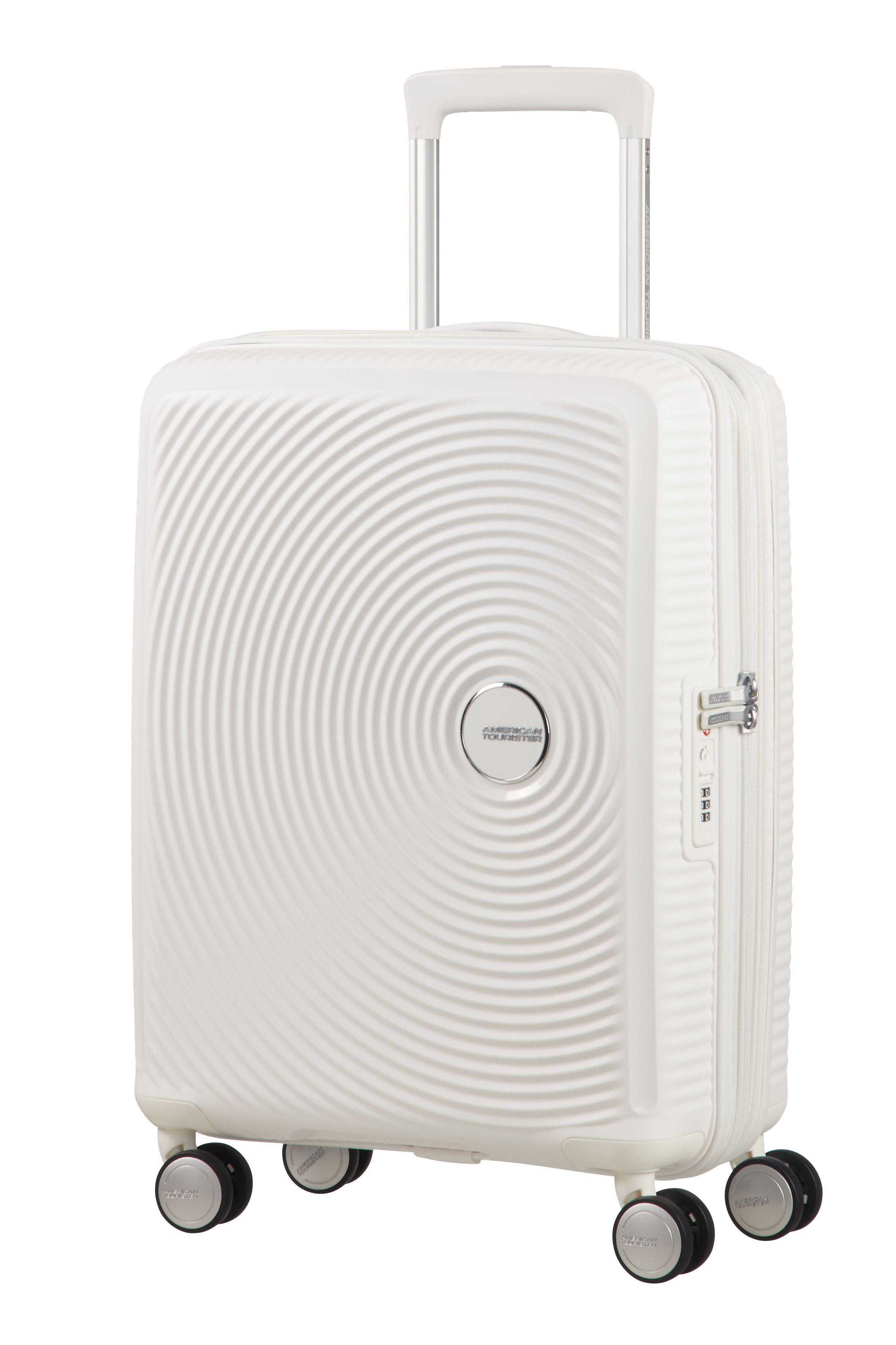 american tourister white hard case