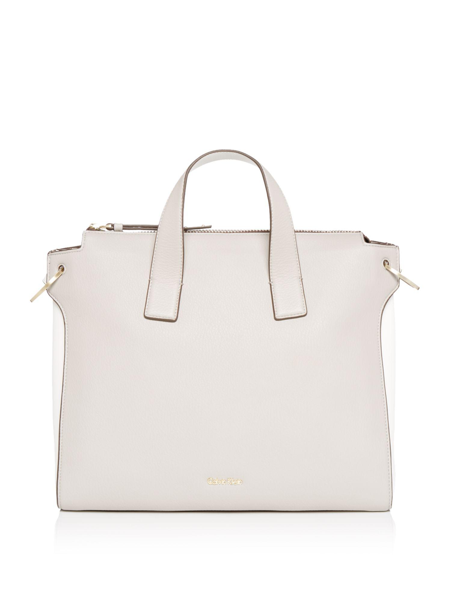 Lyst Calvin Klein Irene Neutral Tote Bag In Natural Gallery