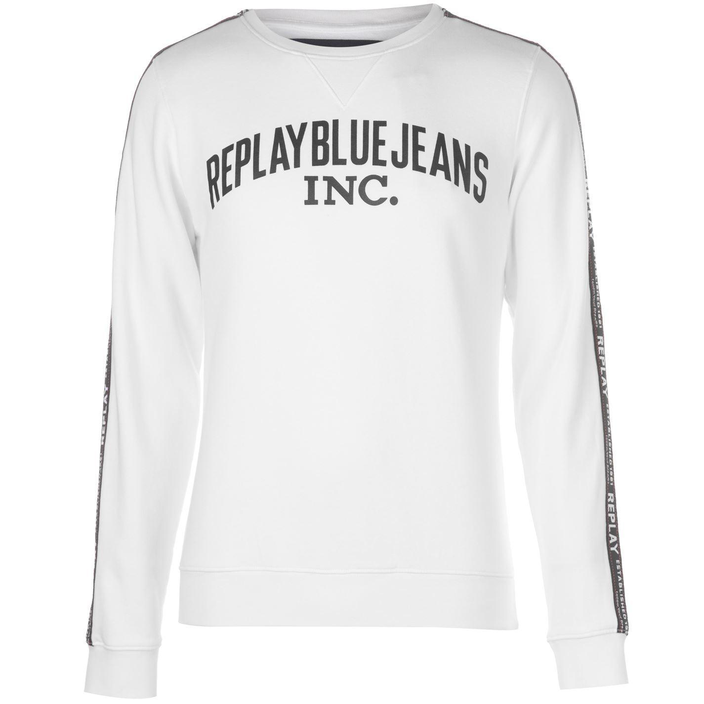 replay blue jeans sweatshirt