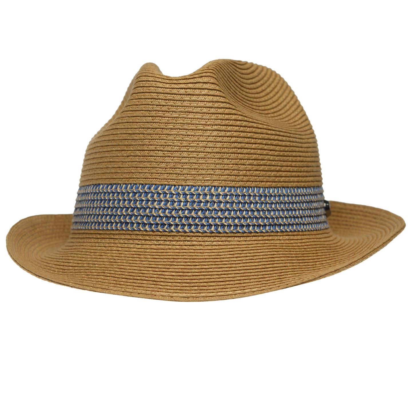 Ted Baker Denim Straw Trilby Hat in Beige (Natural) for Men Lyst