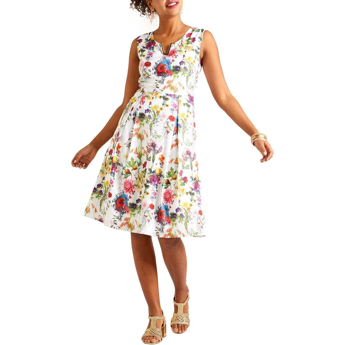 yumi botanical dress