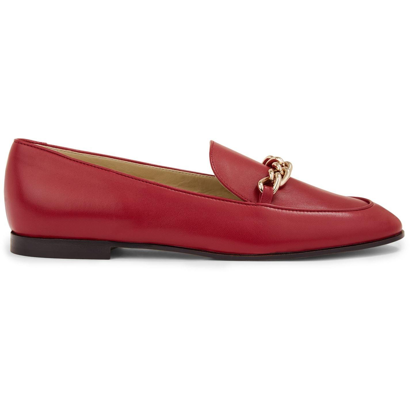 Hobbs Leather Hannah Loafer in Red - Lyst