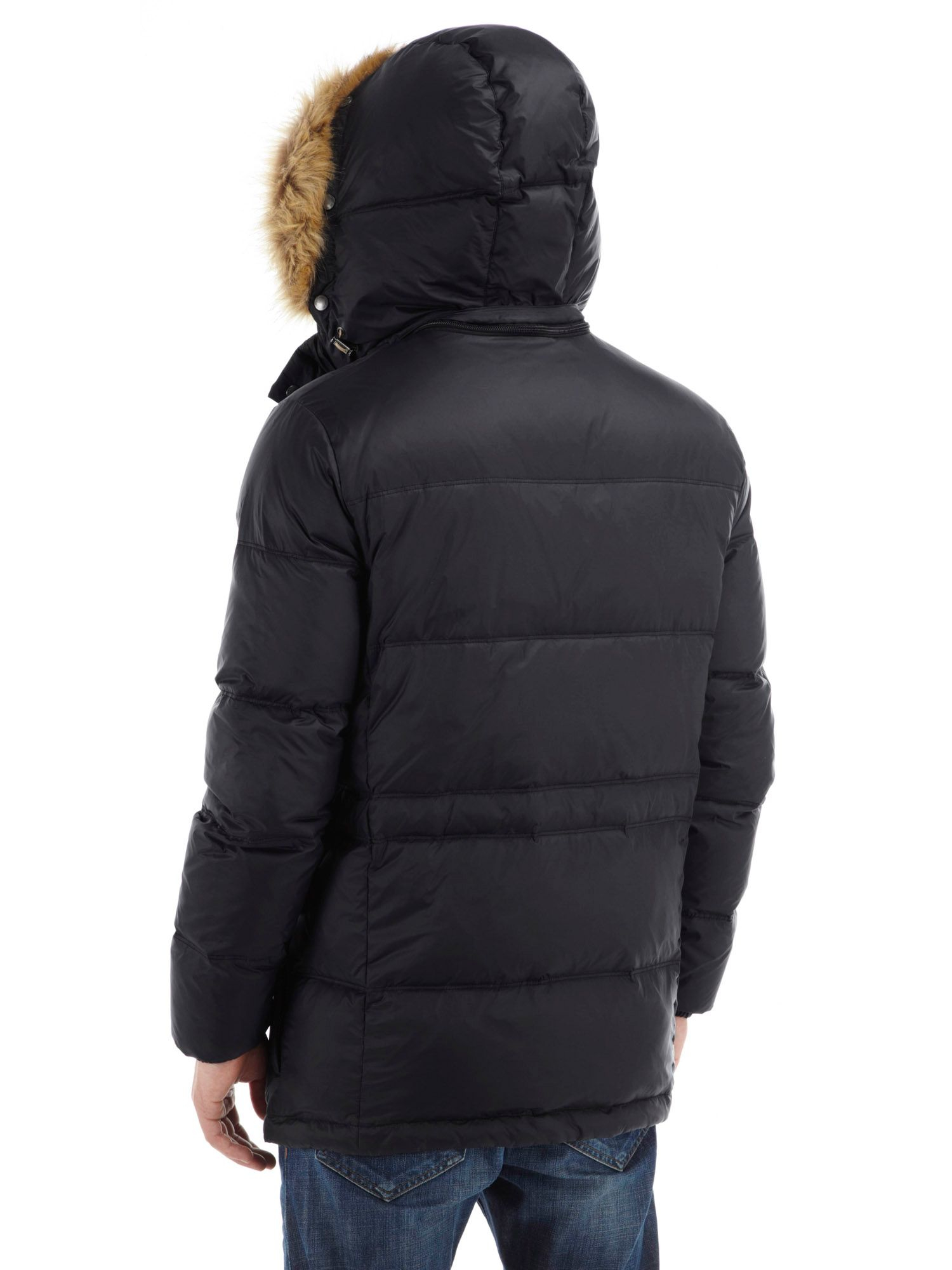 Tog 24 Fur Brave Down Jacket in Black for Men Lyst