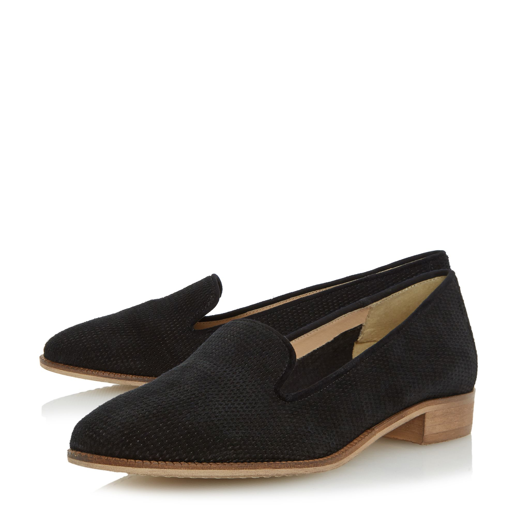 black slipper loafers dune grainger slipper cut loafers in black lyst black slipper loafers dune grainger slipper cut loafers in black lyst
