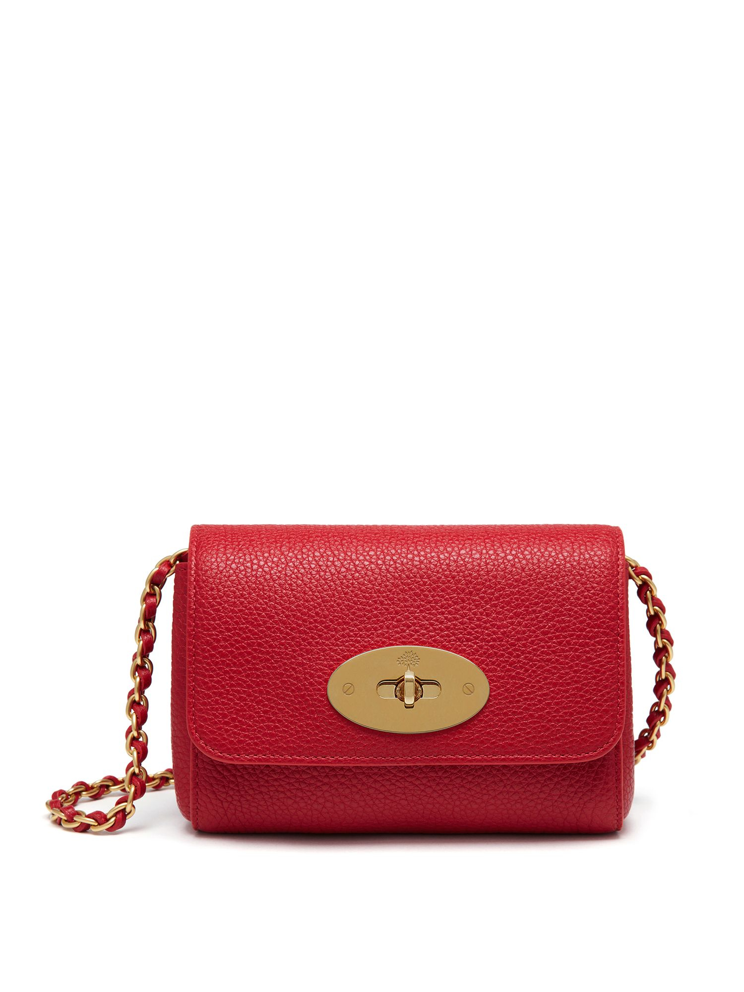 Mulberry Mini Lily Shoulder Bag in Red (Scarlet) Lyst