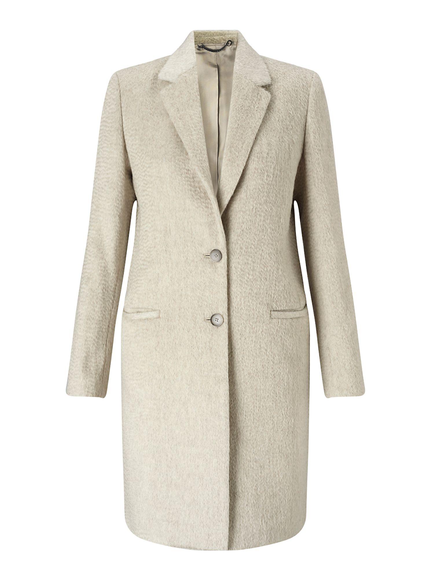 Jigsaw Sb City Wool Coat in Natural Lyst