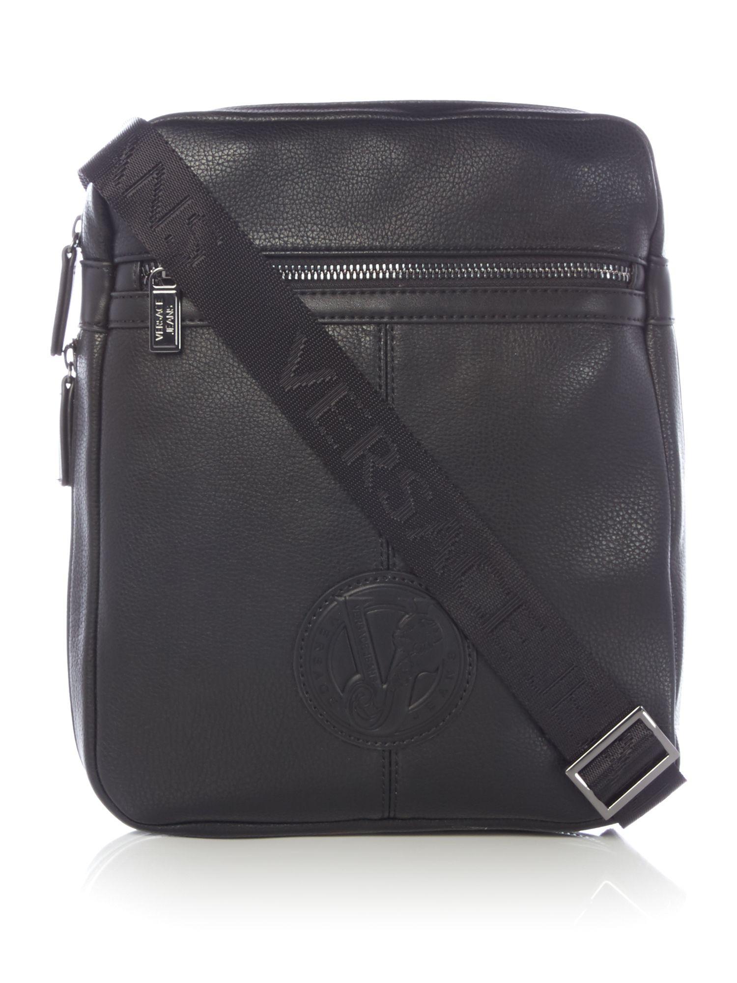 Versace Borse Embossed Small Crossbody Bag in Black for ...