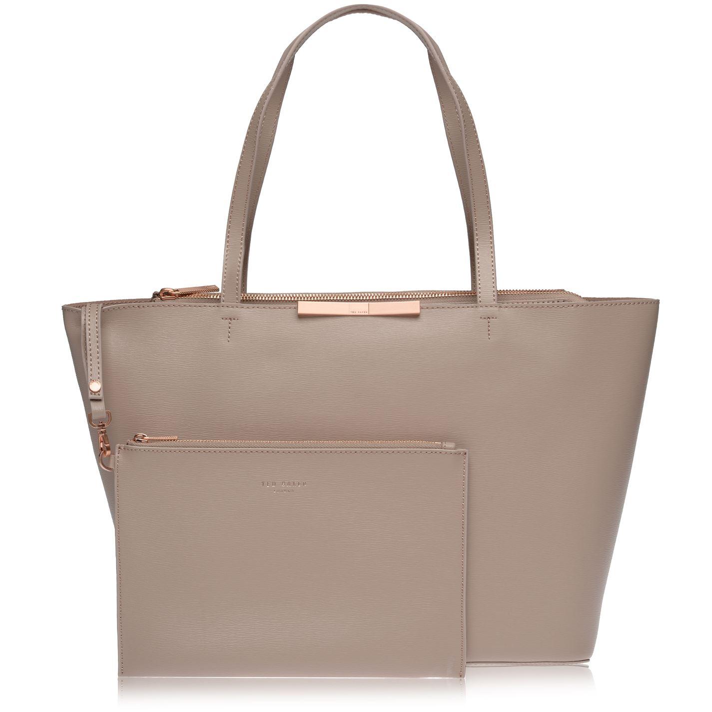 ted baker jackki black leather shopper bag