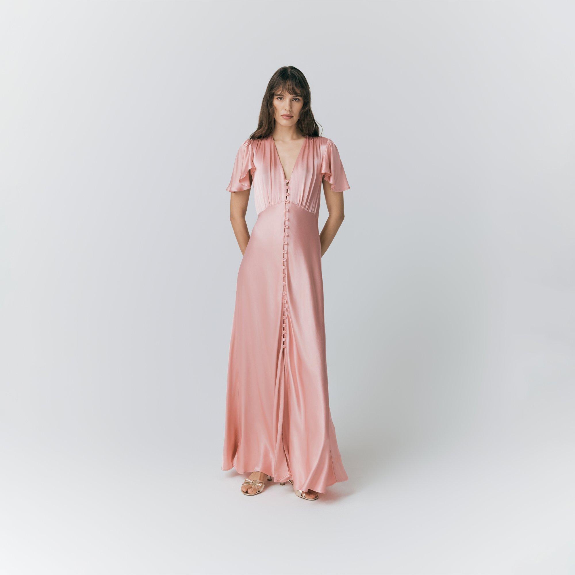 ghost delphine satin maxi dress A bridesmaid dress you'll actually wear again. Meet the Delphine, a sage green satin, cut to skim, with a button-through silhouette that feels effortless. Shop now https://www.ghost.co.uk/delphine-sage-green-button-up- satin-maxi-dress-d10g035-j80