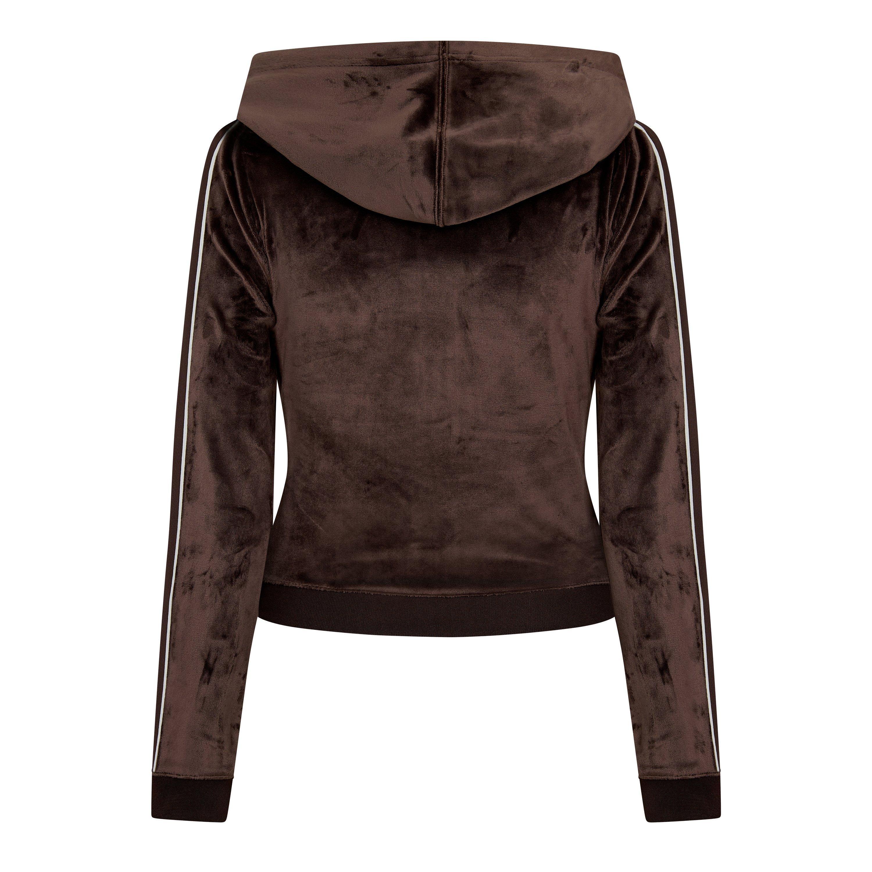 Nike Velour Track Top in Brown | Lyst UK