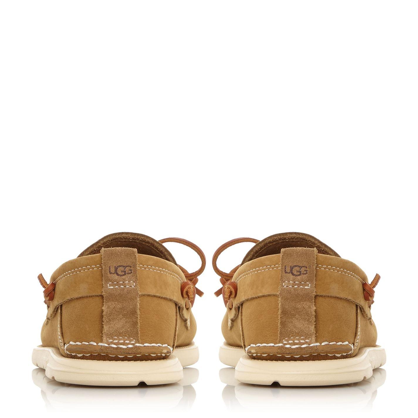 UGG Leather Beach Moc Washable Nubuck Slippers in Tan (Brown) for Men