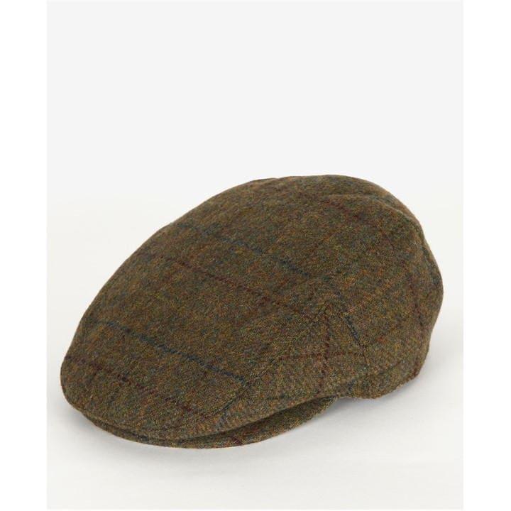 Casquette plate en tweed Wilkin Barbour