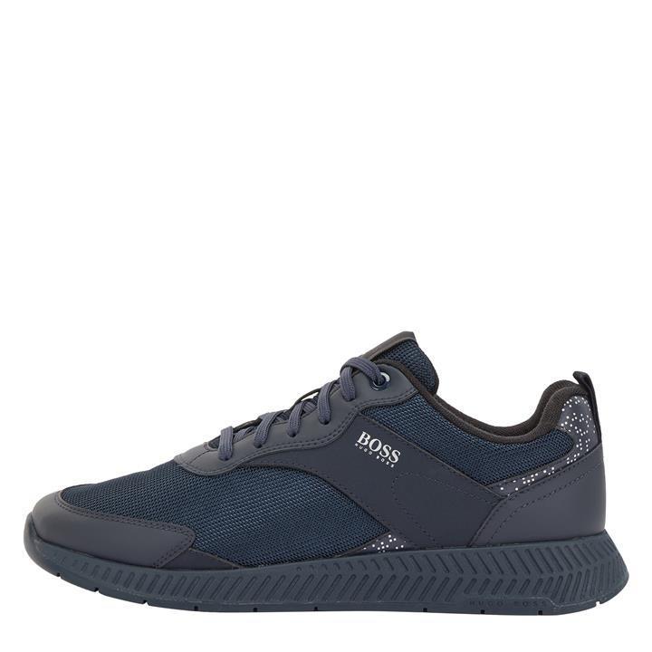 BOSS by HUGO BOSS Titanium Pixel Run Trainers in Blue for Men