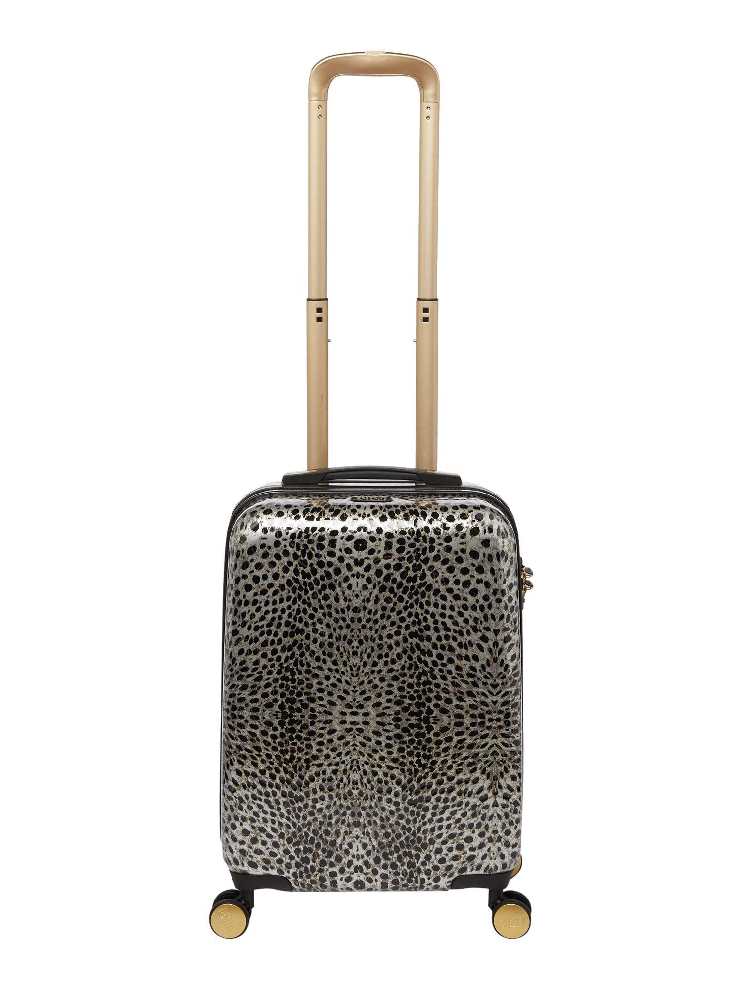 leopard print cabin suitcase