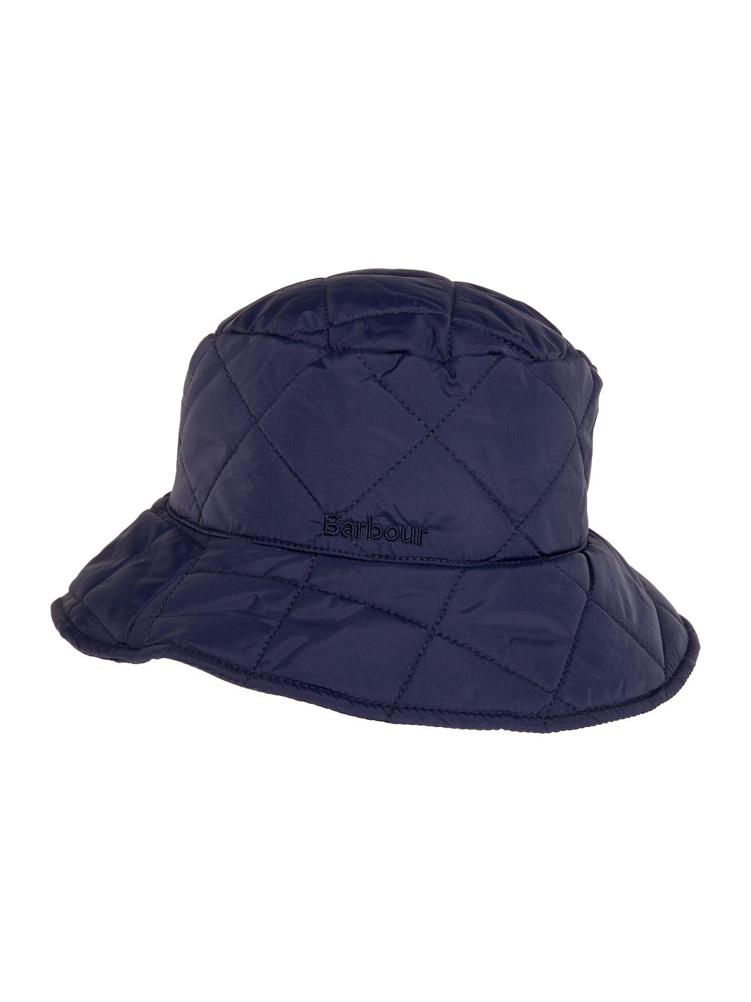 barbour quilted hat