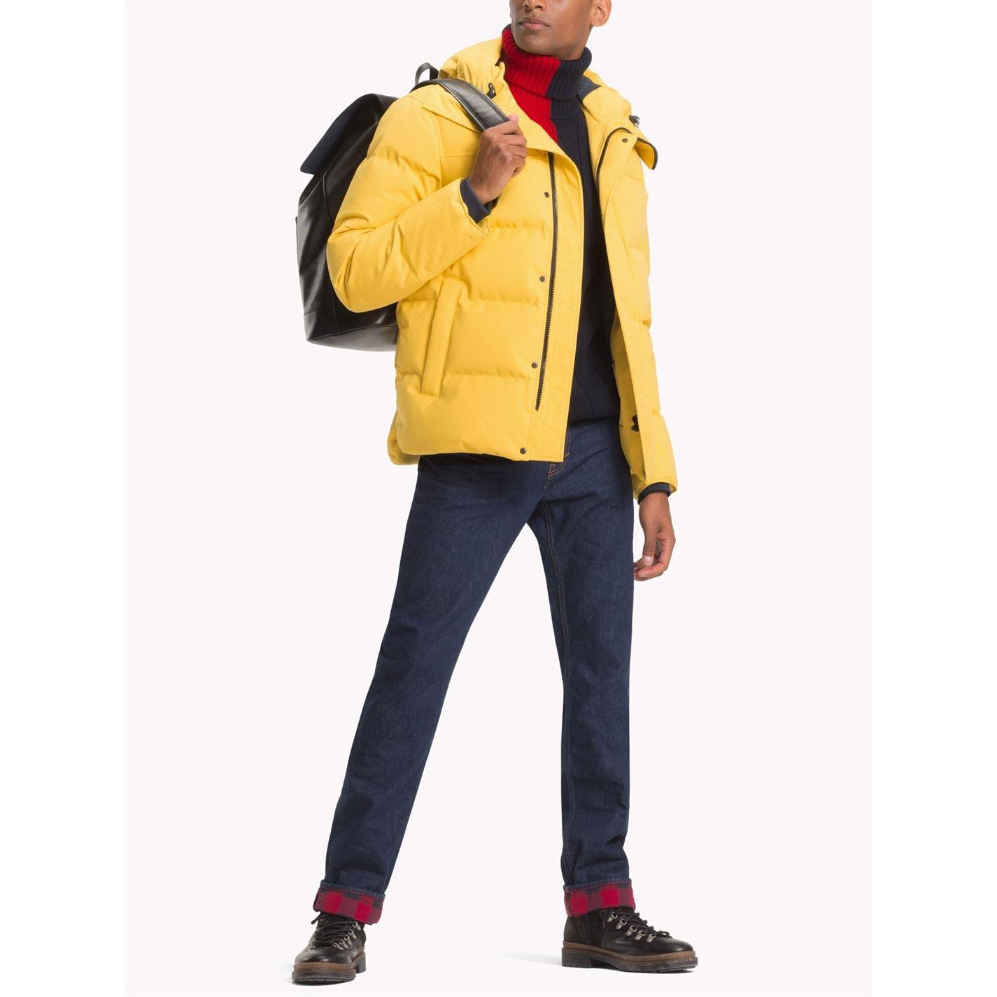 tommy hilfiger heavy canvas down padded jacket