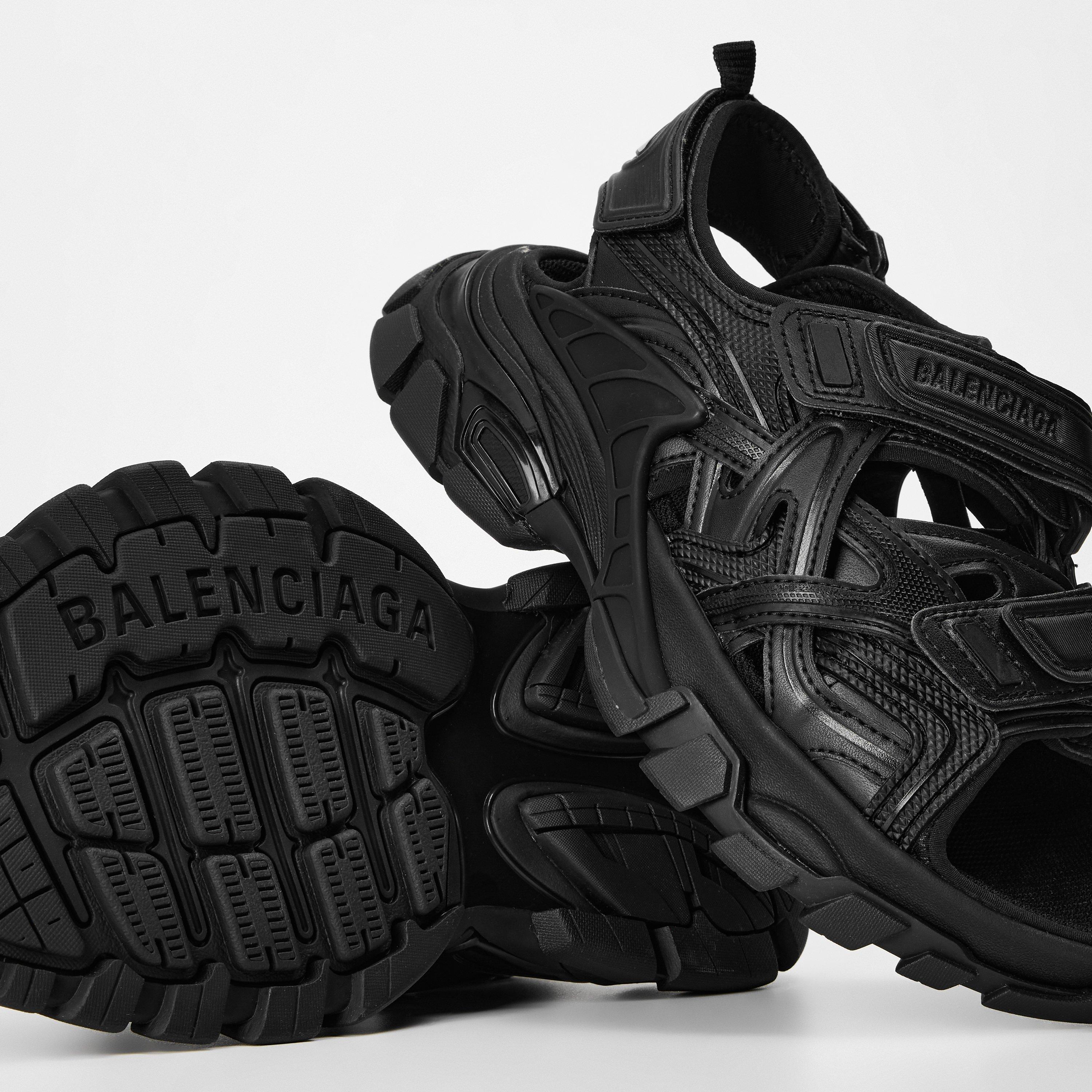 Balenciaga Track Sandals in Black | Lyst UK