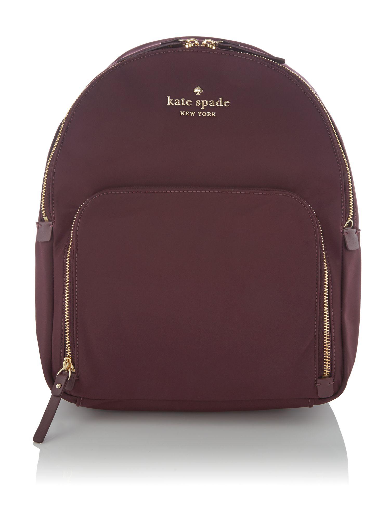 kate spade burgundy backpack