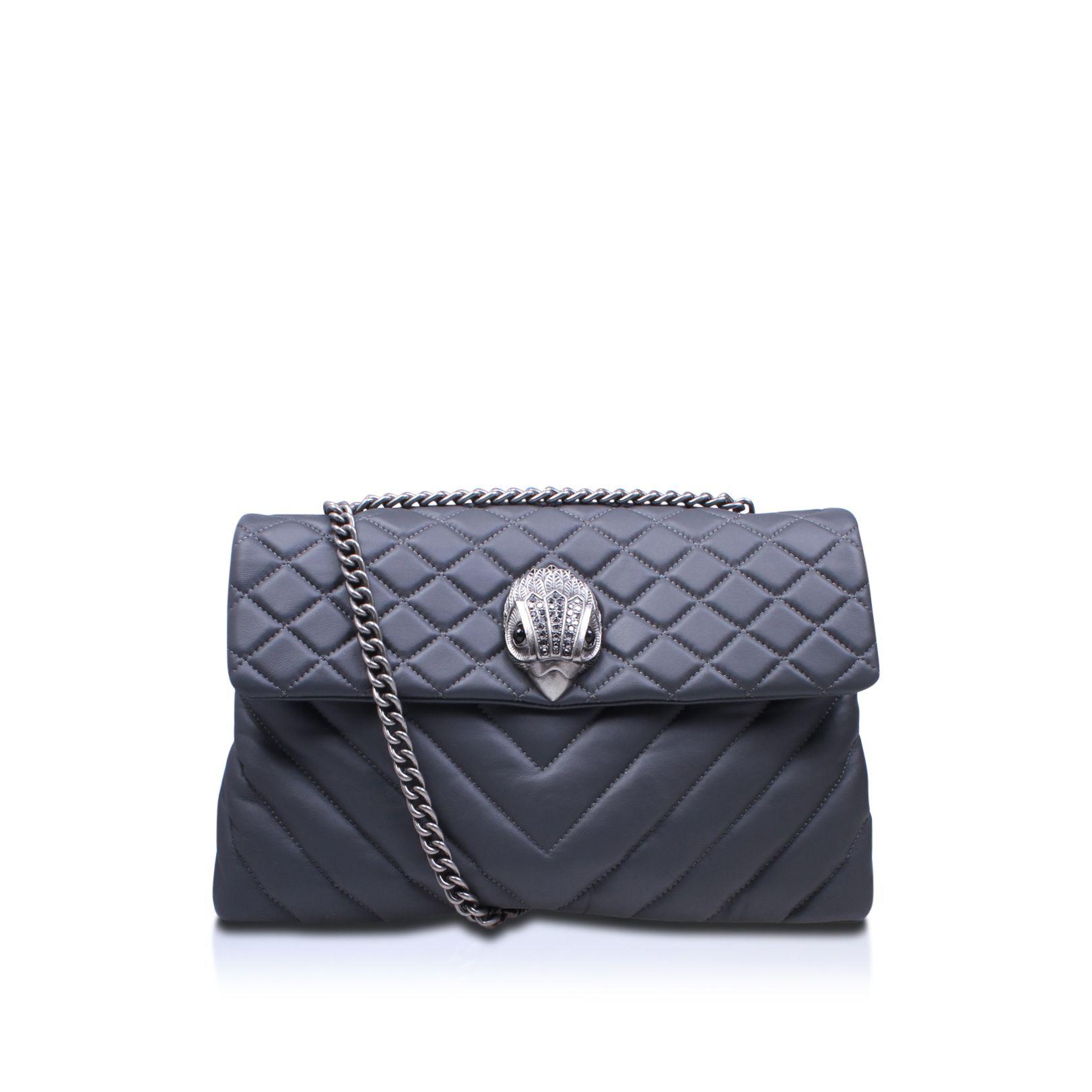 Kurt Geiger Leather Lthr Xxl Kensington Bag in Grey (Grey) Lyst