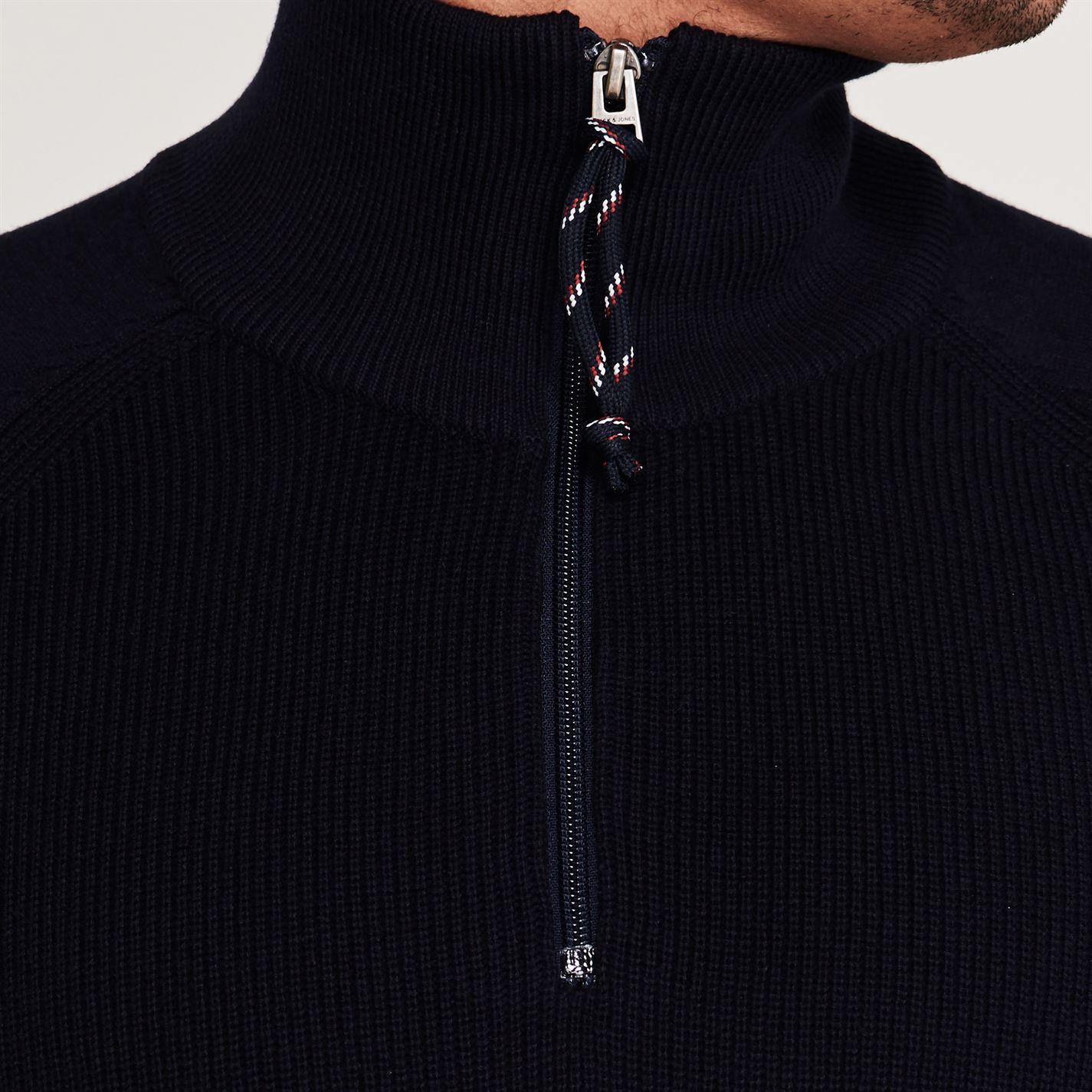Men/’s Basket-Knit Half Zip Jumper Jack Stuart 100/% Lambswool