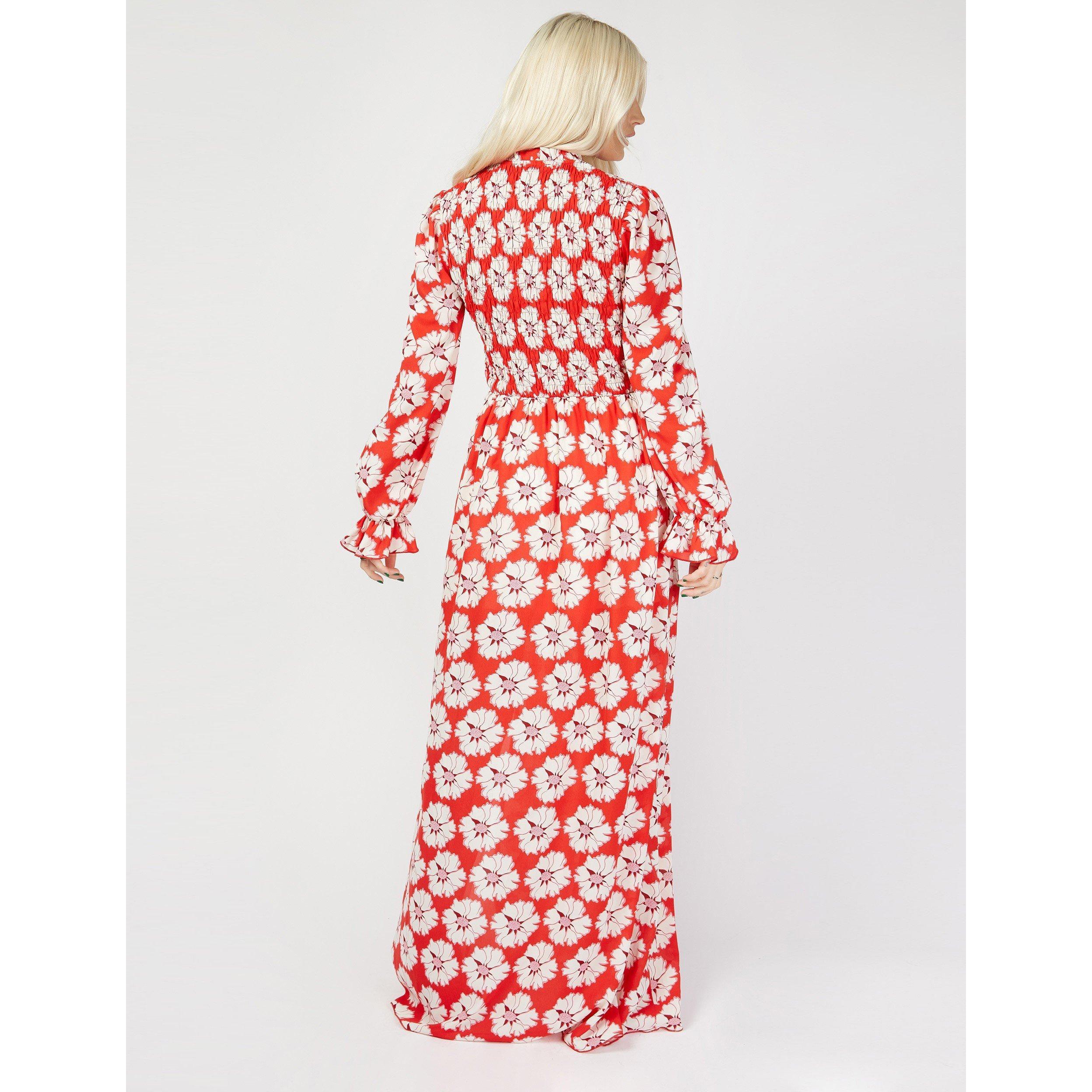 Little Mistress Maxi Dress in Red | Lyst UK