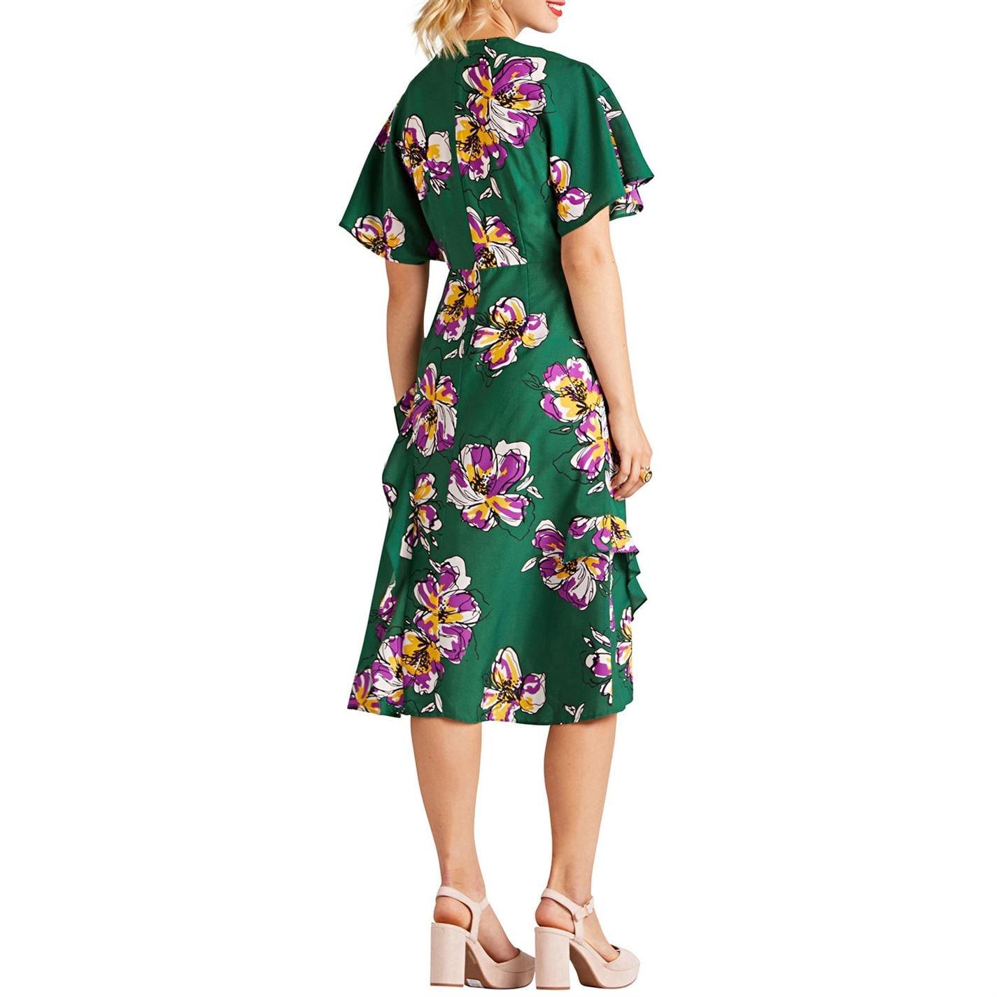 yumi large scale flower kimono dress
