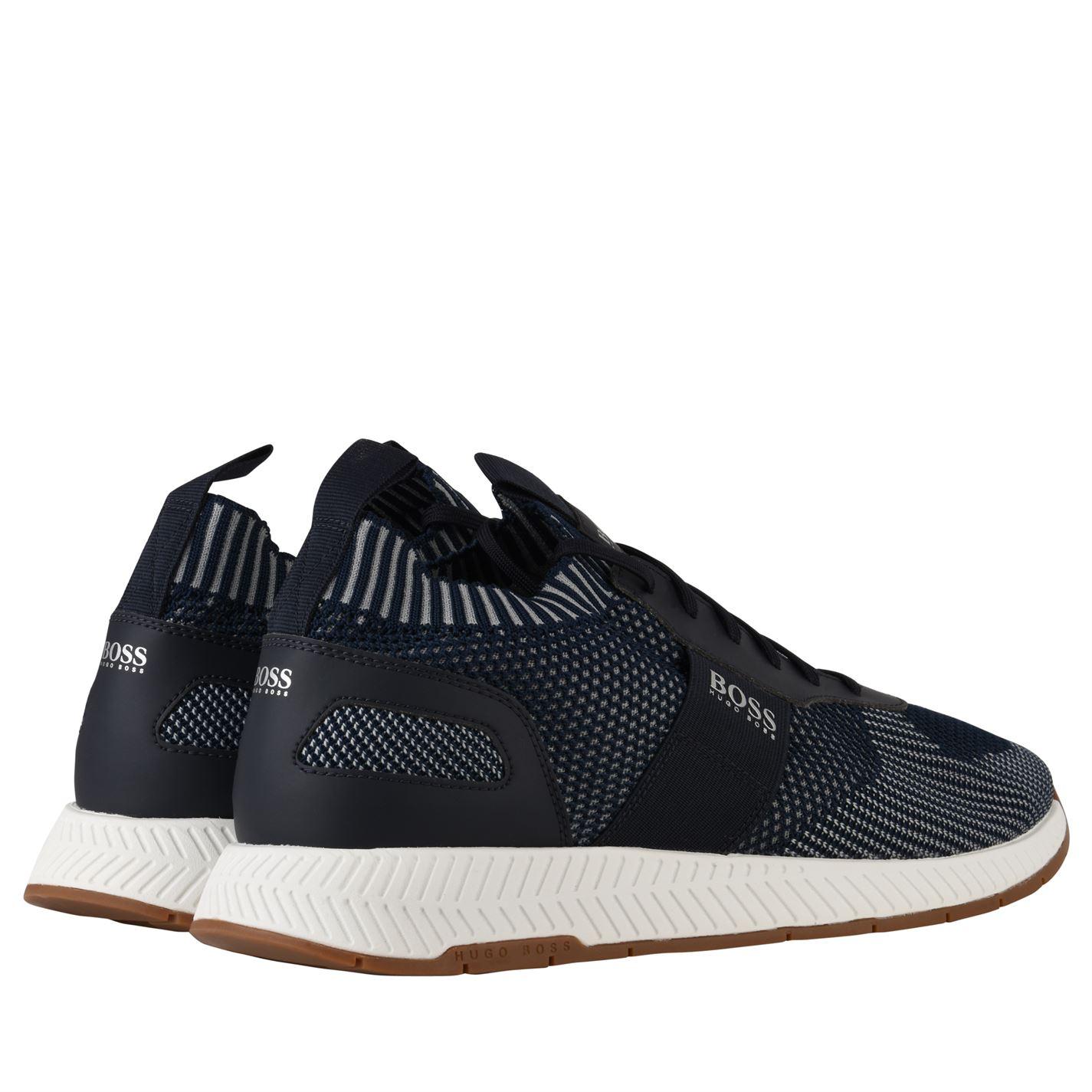 boss titanium runner mesh trainers