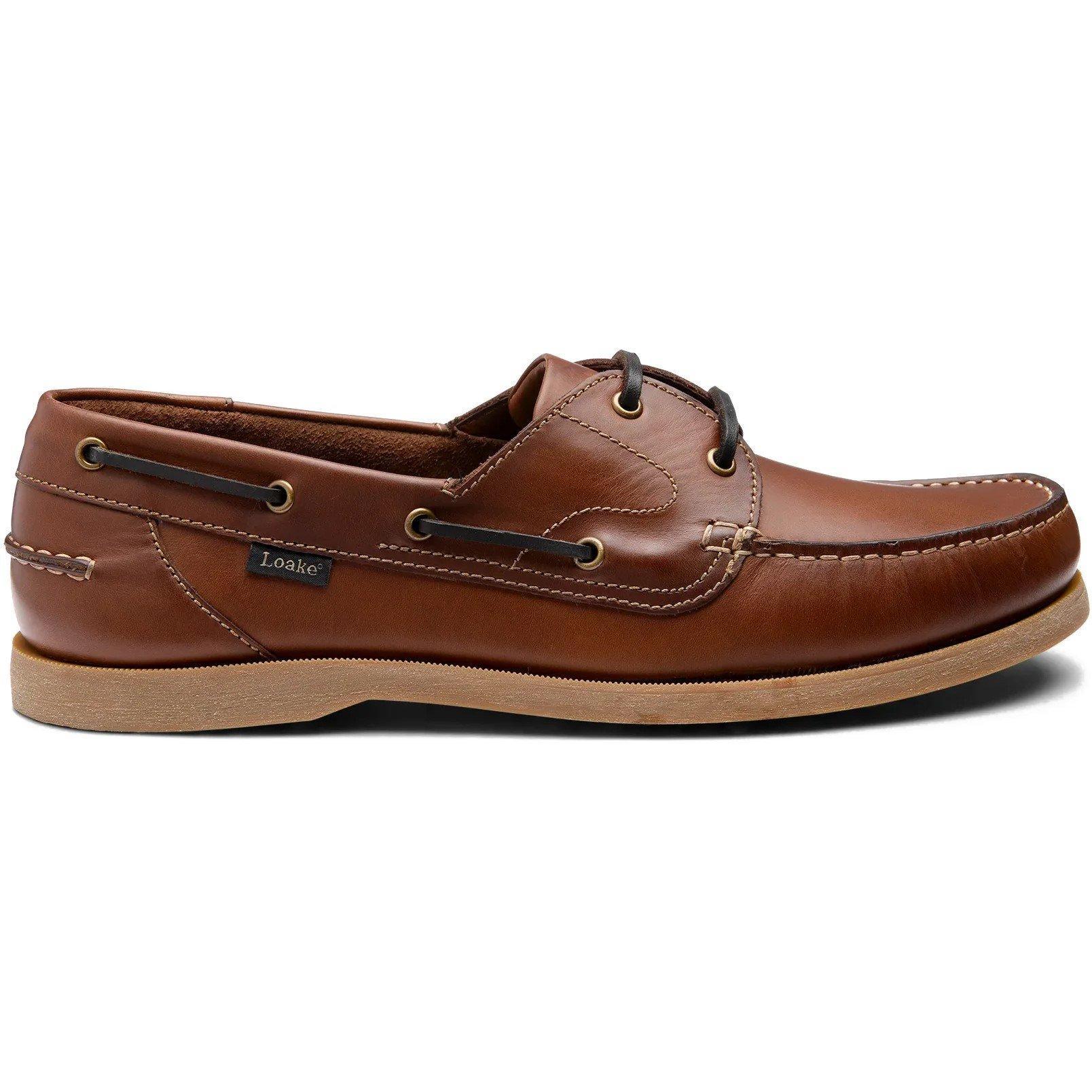 Loake Brown Full Leather Mens Slip On Moccasin Business Formal Shoes UK 7 Slip On | English Men main image 4