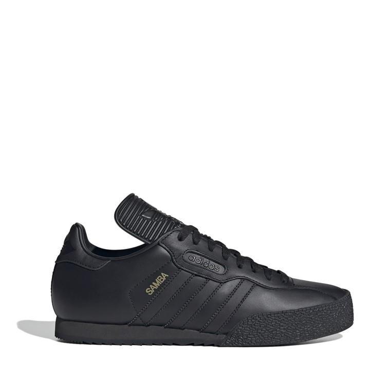Mens adidas samba super black suede trainers shoes hotsell