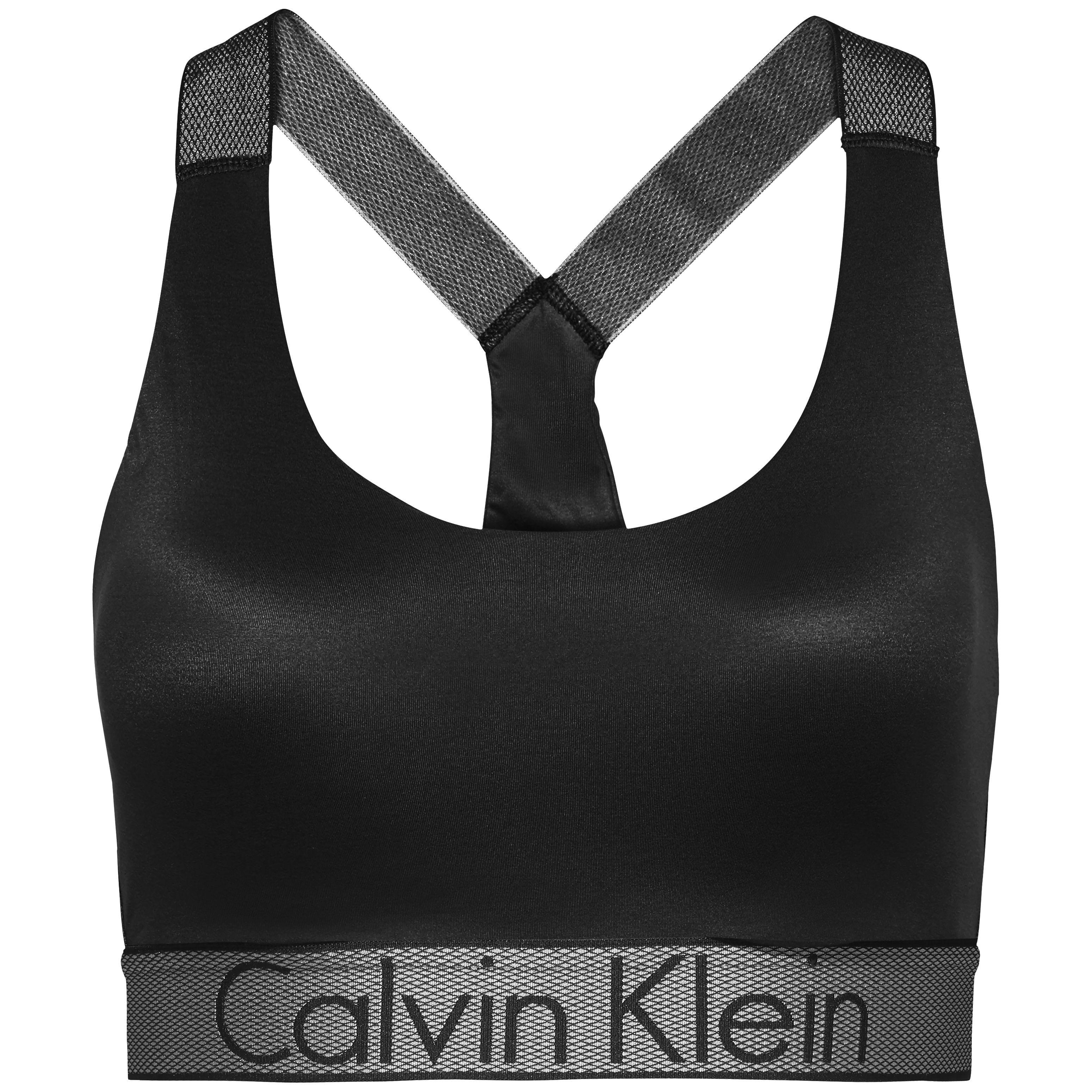 Calvin Klein Synthetic Lightly Lined Bralette in Black - Lyst