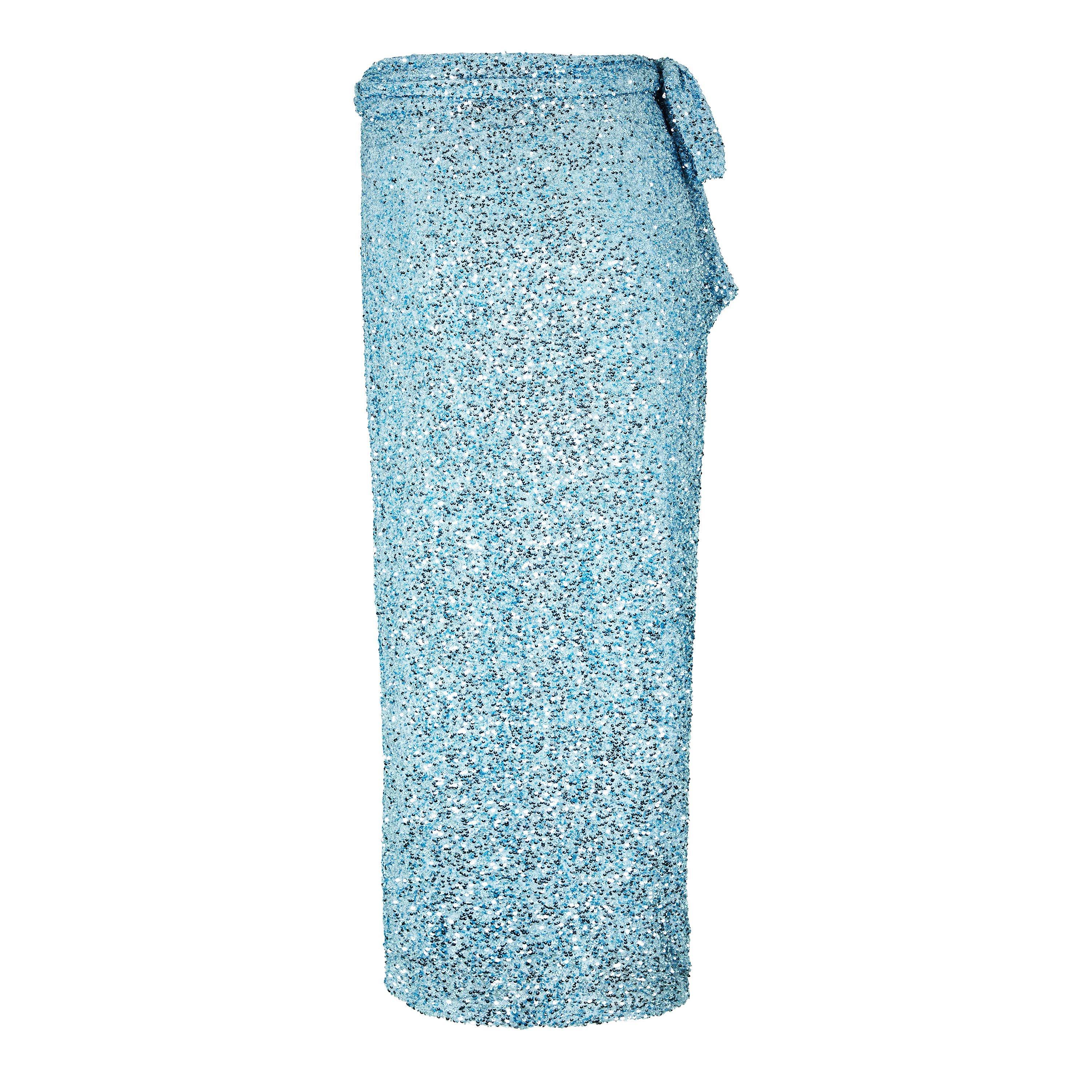 never fully dressed blue sequin skirt Never Fully Dressed Blue Sequin Jaspre Wrap Skirt