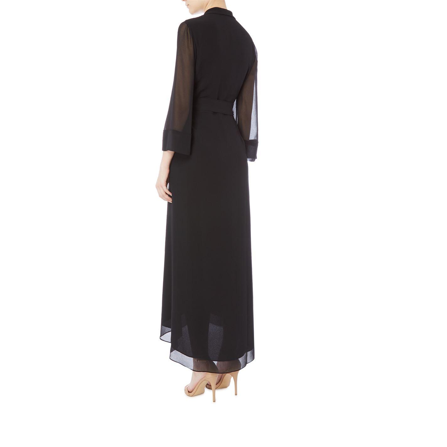 biba black dressing gown