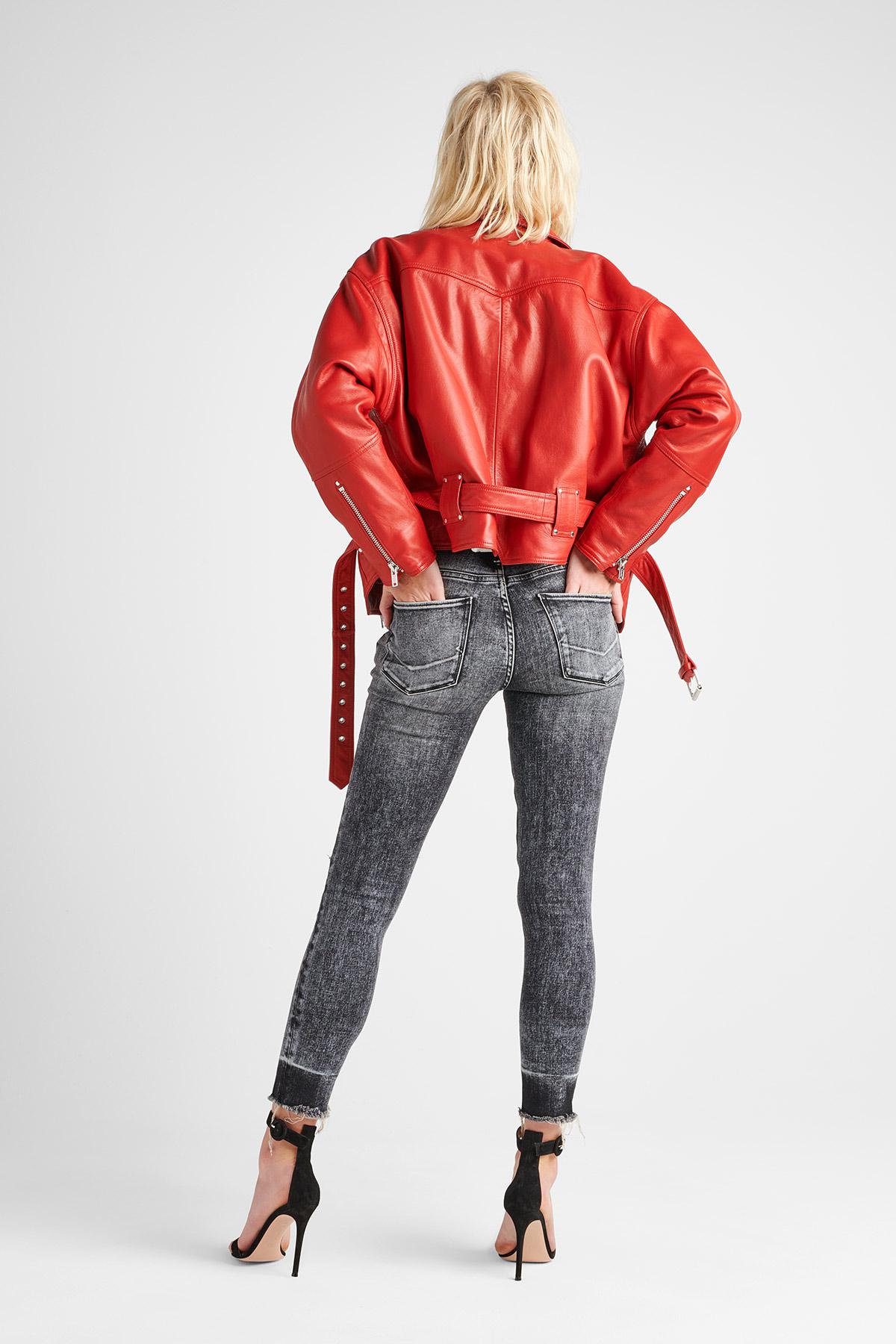 hudson red leather jacket