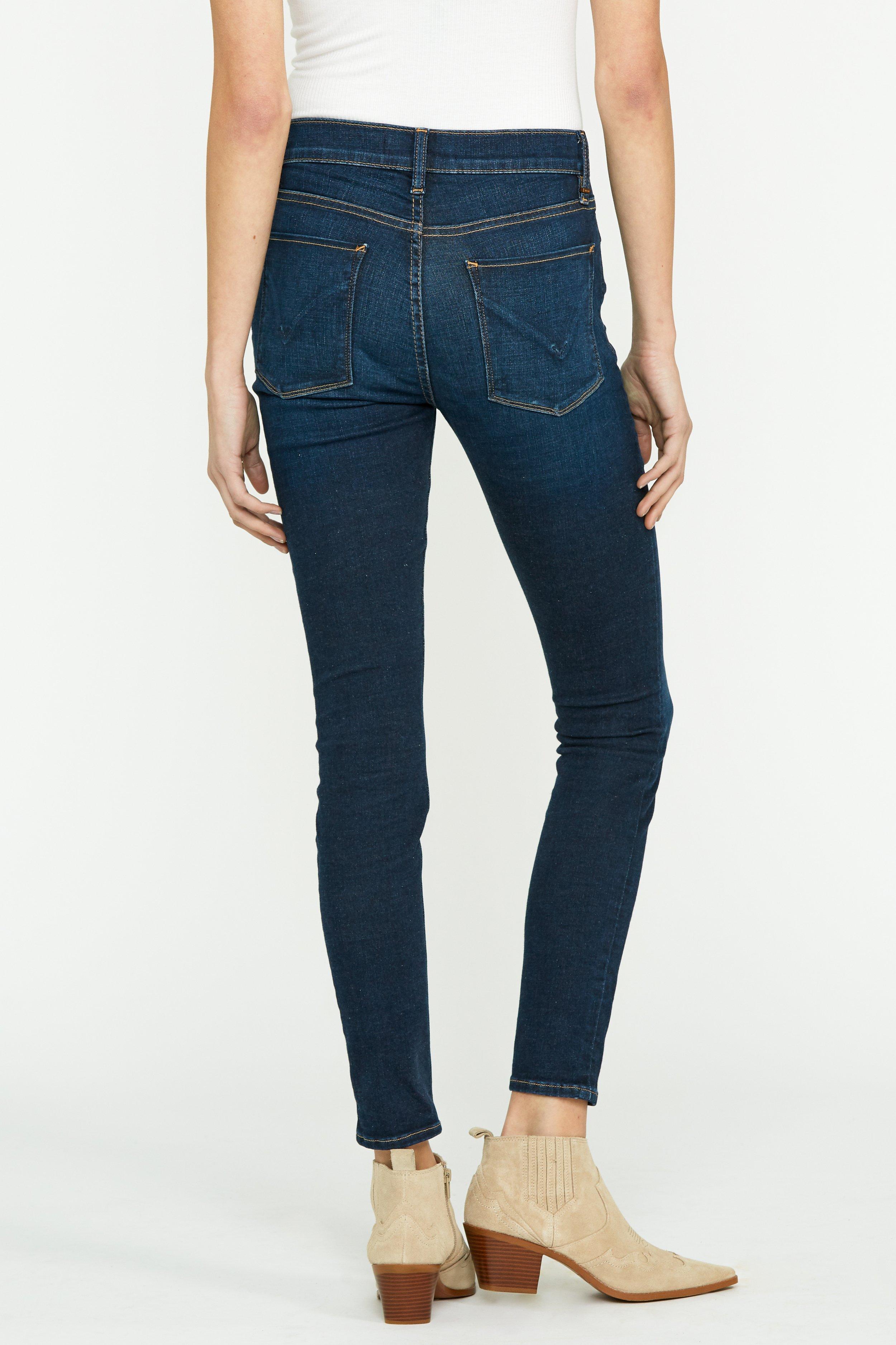 Hudson Jeans Cotton Barbara High-rise Super Skinny Ankle Jean in Blue