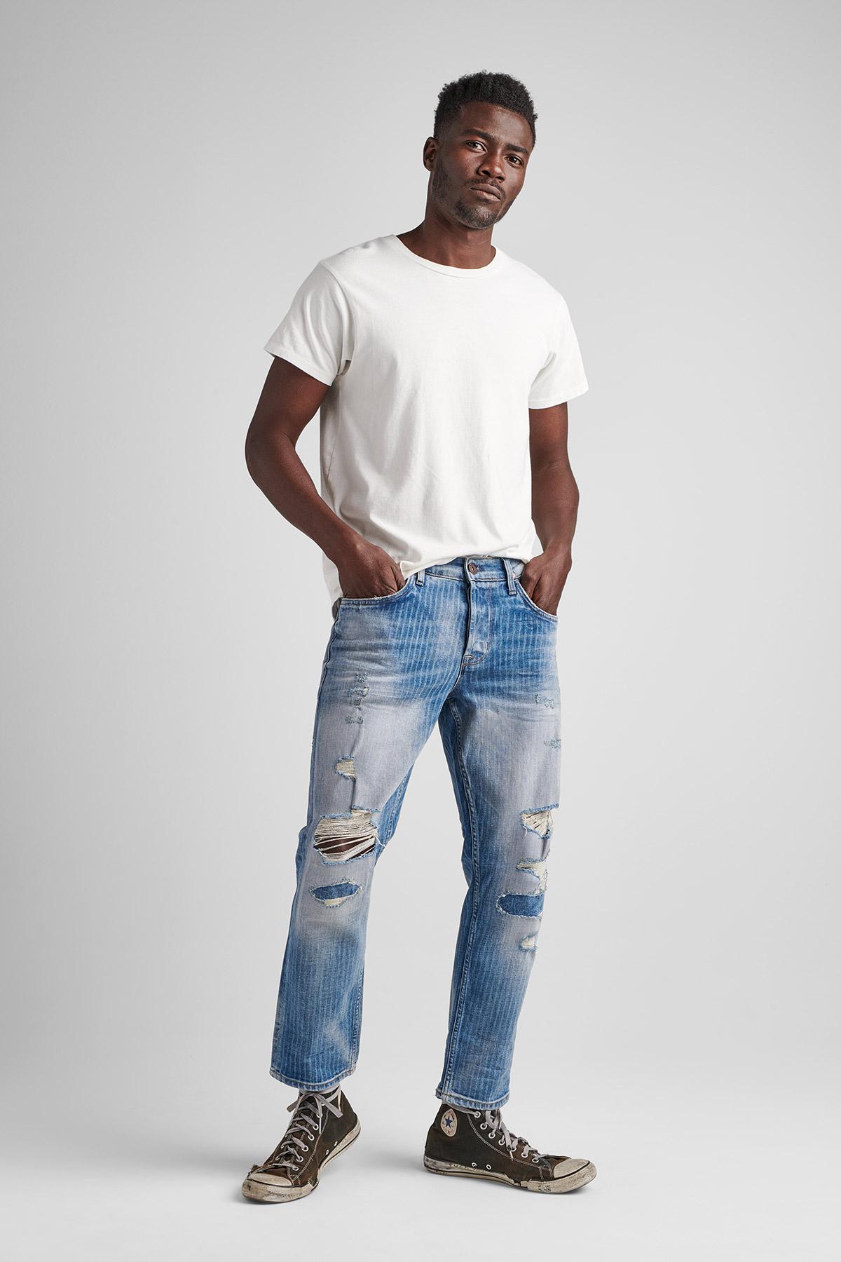 hudson slim straight jeans