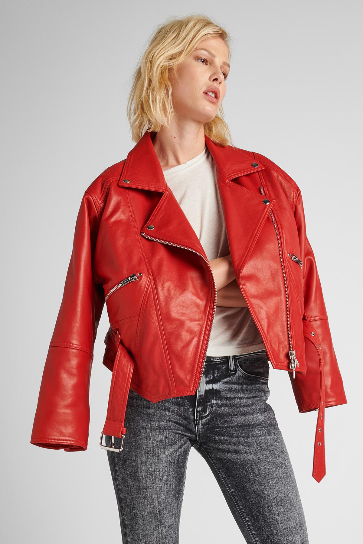 hudson jeans leather jacket