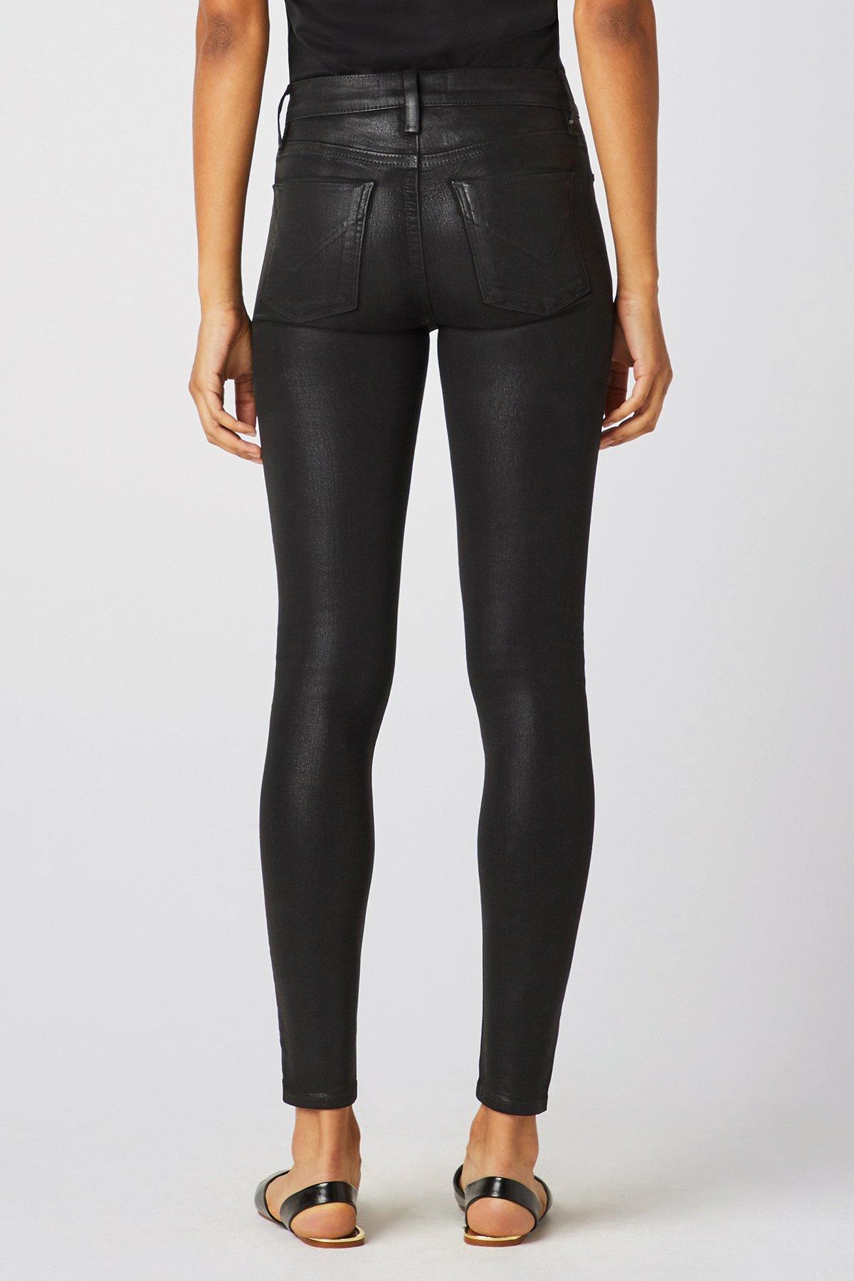 Hudson Jeans Denim Barbara High-rise Super Skinny Ankle Jean in Black - Lyst