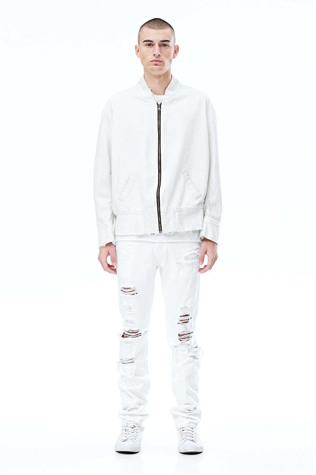 hudson white jean jacket