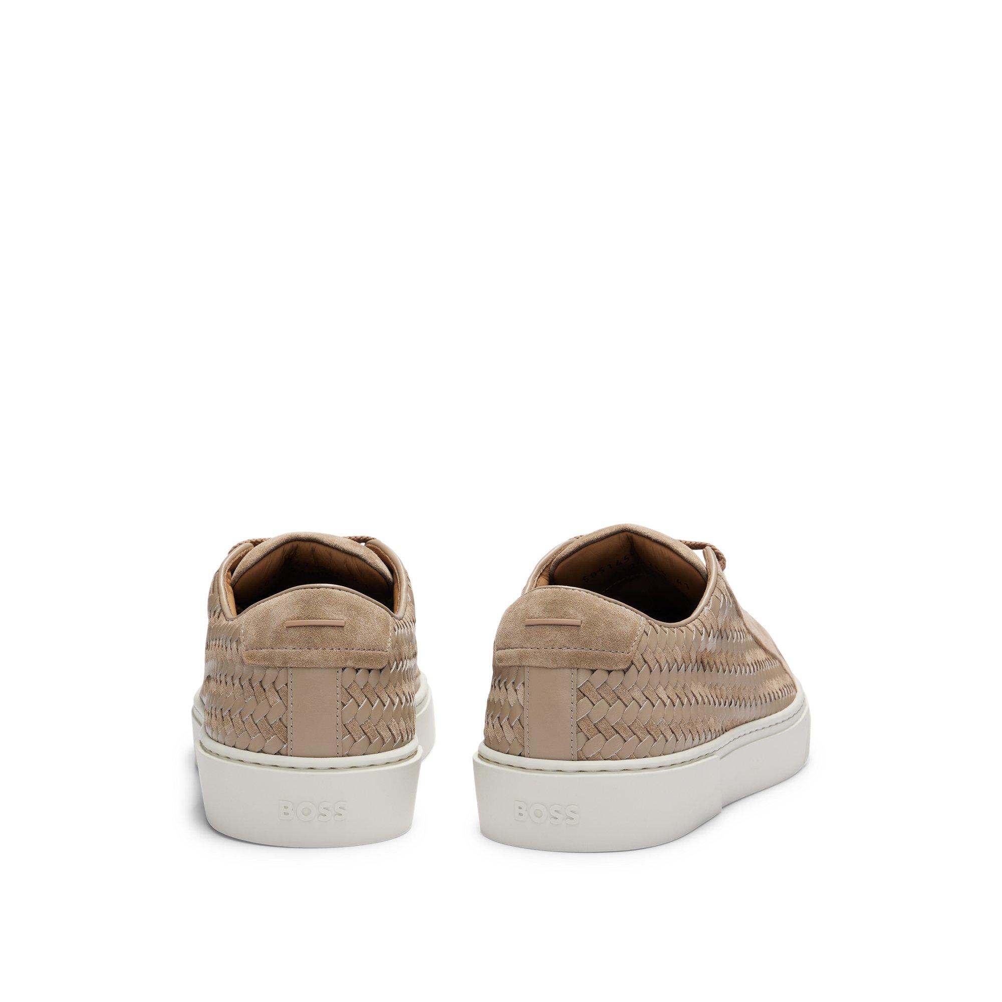 Gary Hugo Boss Brown Trainers BOSS Gary Italian-Made Woven