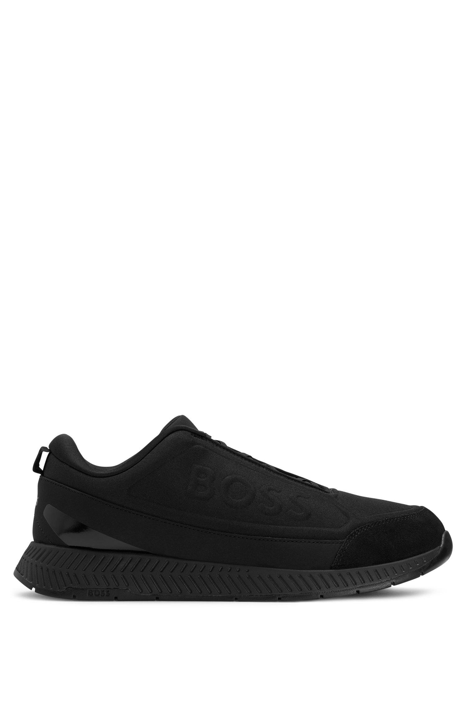 BOSS by HUGO BOSS Rubber Slip-on Trainers In Mixed Materials in Black ...