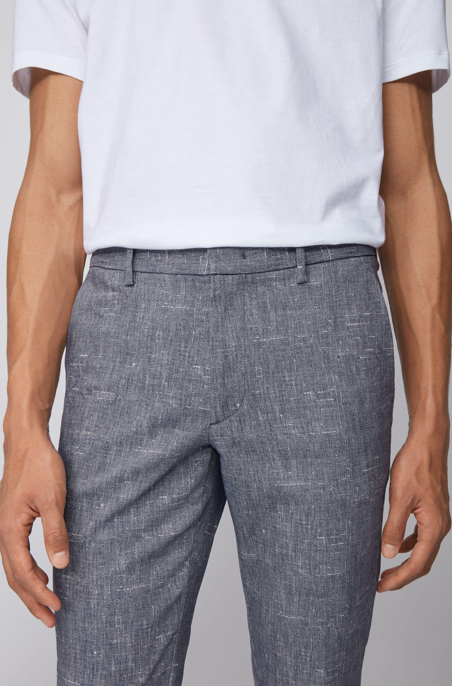 patterned chinos