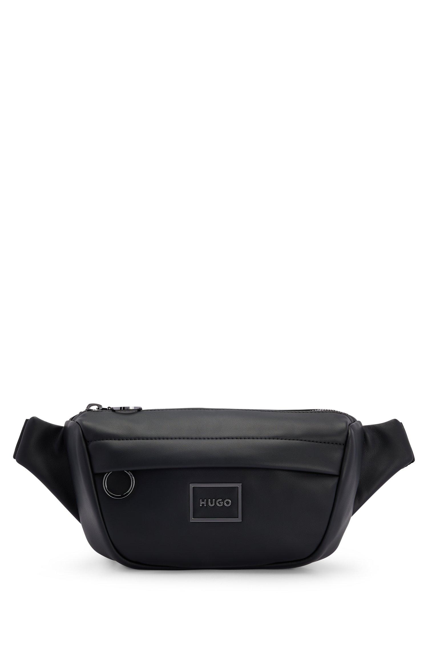 HUGO Faux leather Belt Bag With Framed Logo in Black for Men Lyst UK