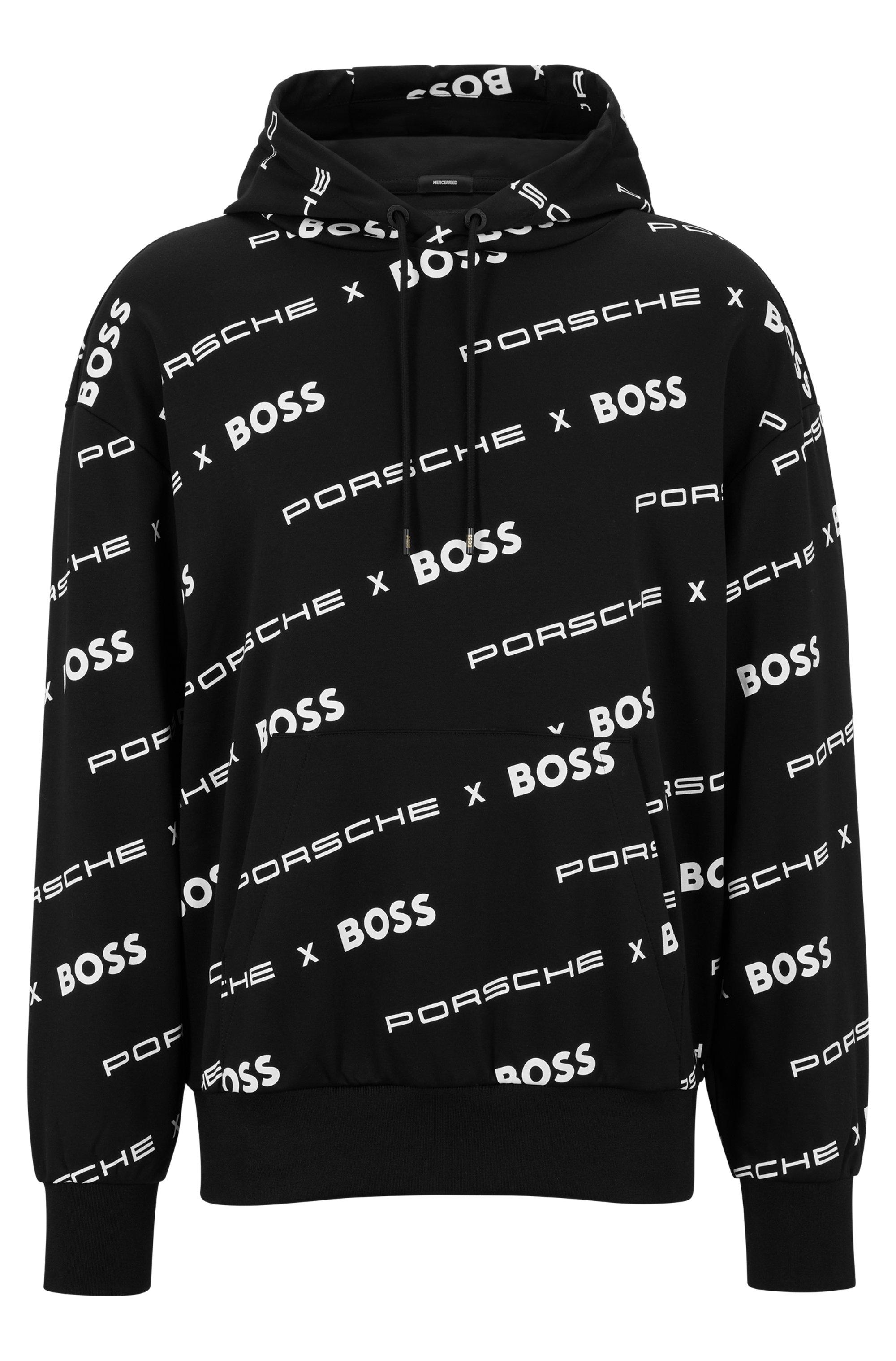 BOSS by HUGO BOSS Porsche X Boss Oversized-fit Hoodie In Organic Cotton in  Black for Men | Lyst