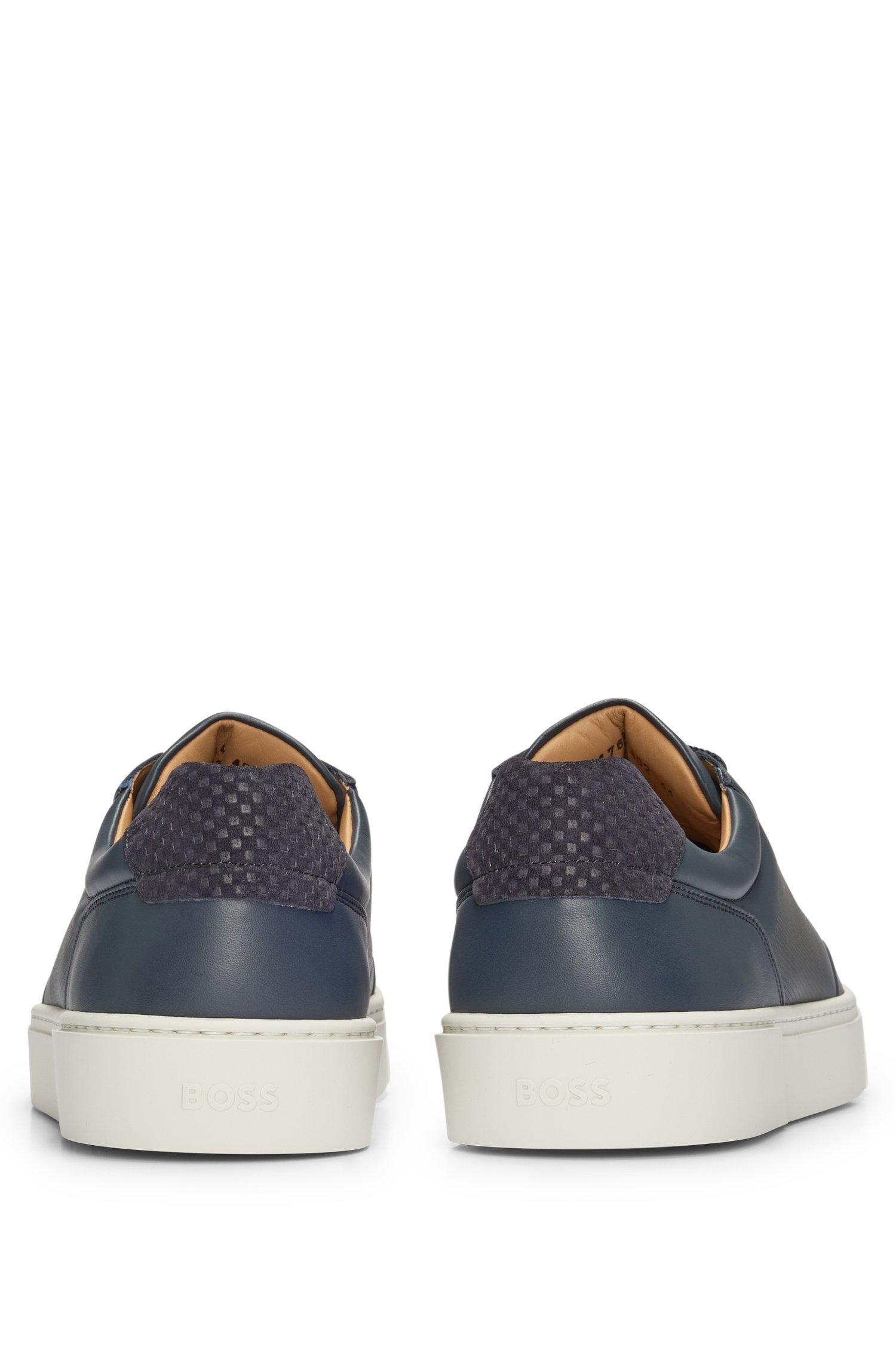 Mens Boss X Porsche Trainers Gary Tenn Dark Blue - Made In Italy Mens Boss X Porsche Trainers Gary Tenn Dark Blue - Made In Italy