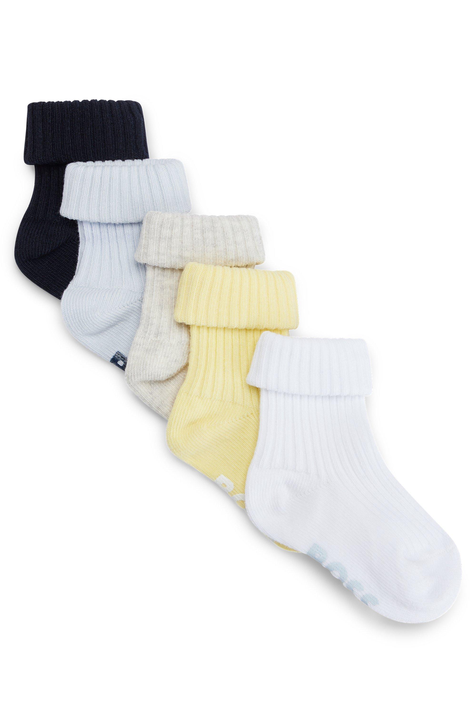 Skrivemaskine Fremskreden kollision BOSS by HUGO BOSS Gift-boxed Five-pack Of Baby Logo Socks in White for Men  | Lyst