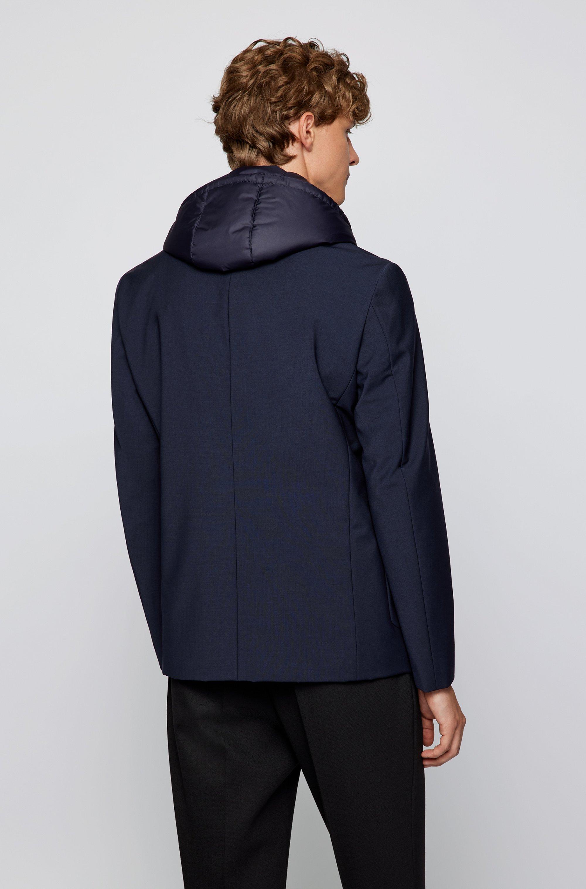 BOSS by HUGO BOSS Slim-fit Jacket With Padded Inner Bib in Blue for Men |  Lyst