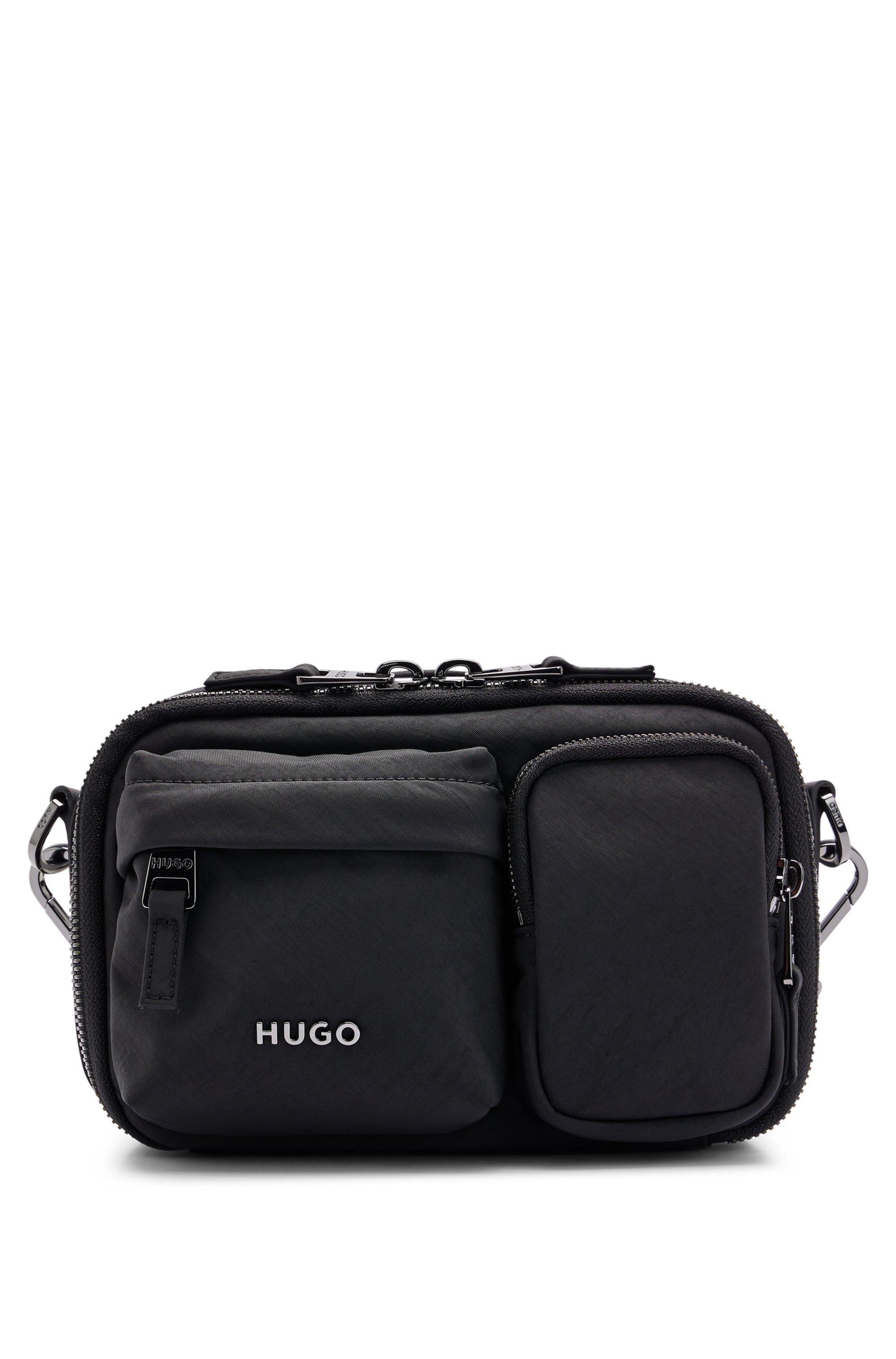 HUGO Cross-body Bag With Branded Adjustable Strap in Black