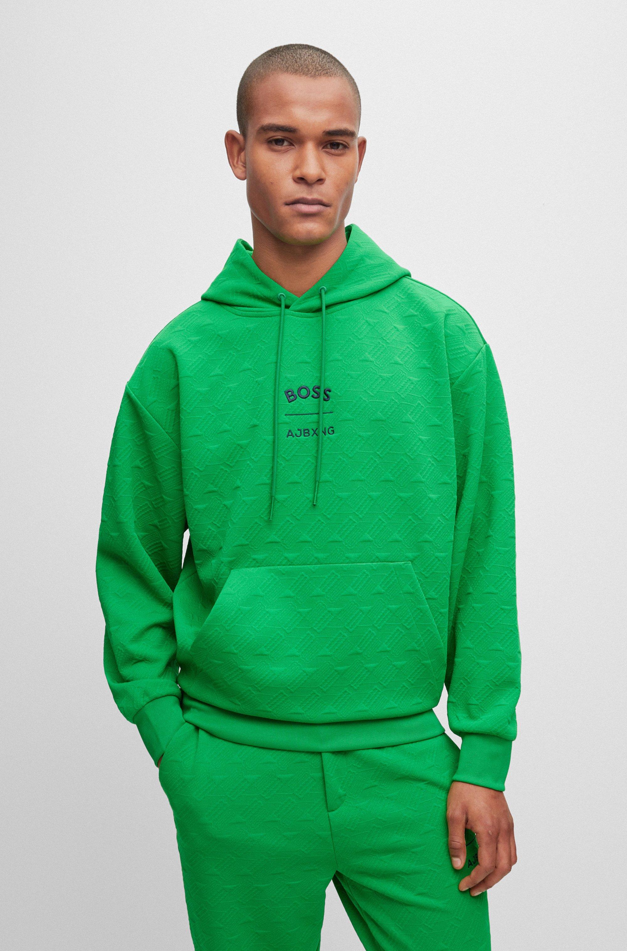 BOSS by HUGO BOSS X Ajbxng Relaxed-fit Hoodie With All-over Monogram ...